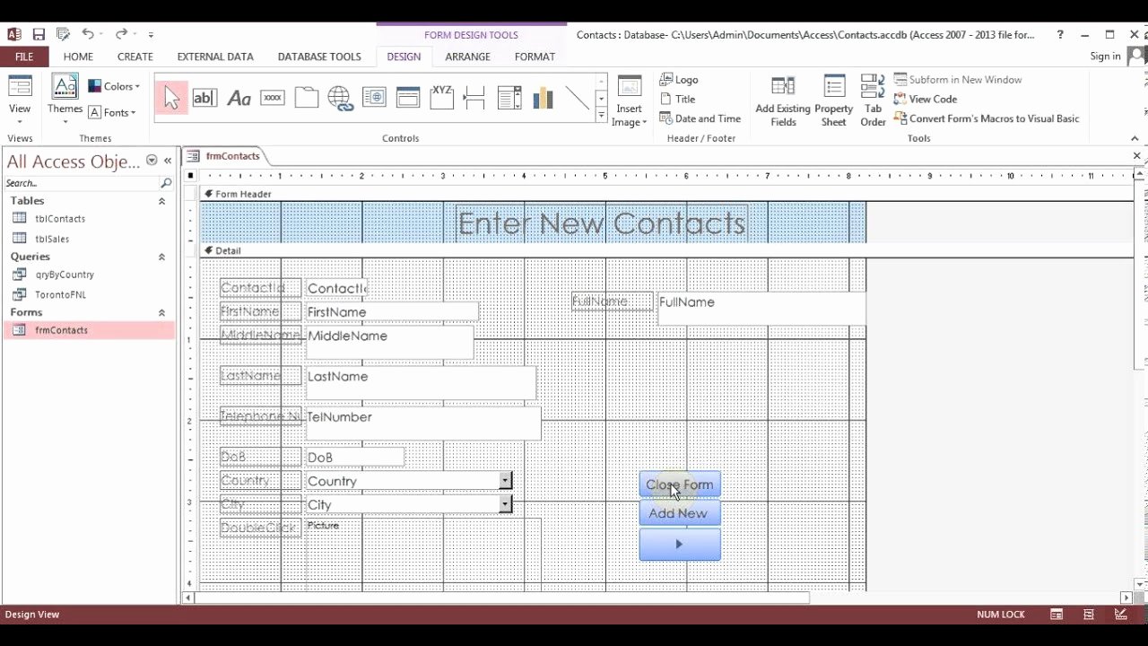 Microsoft Access Report Template Lovely Microsoft Access 2013 2016 Pt 3 Query forms Reports