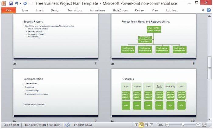 Microsoft Business Plan Template New Free Business Project Plan Template for Microsoft Powerpoint