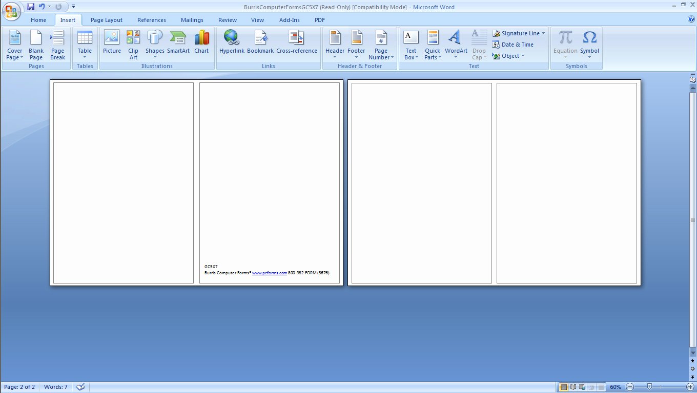 Microsoft Office Postcard Template Shooters Journal