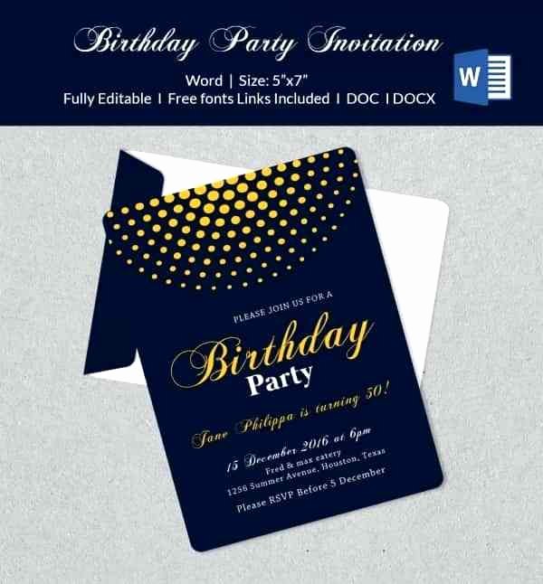 Microsoft Office Wedding Invitation Template Awesome Word Birthday Card Template Invitation Fice Templates