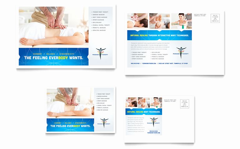 Microsoft Publisher Postcard Template Fresh Reflexology &amp; Massage Postcard Template Word &amp; Publisher