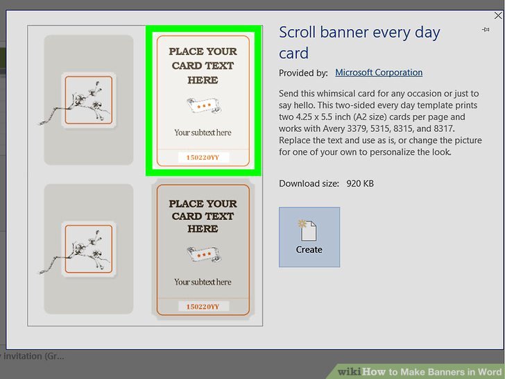 Microsoft Word Banner Template Awesome How to Make Banners In Word 9 Steps with Wikihow