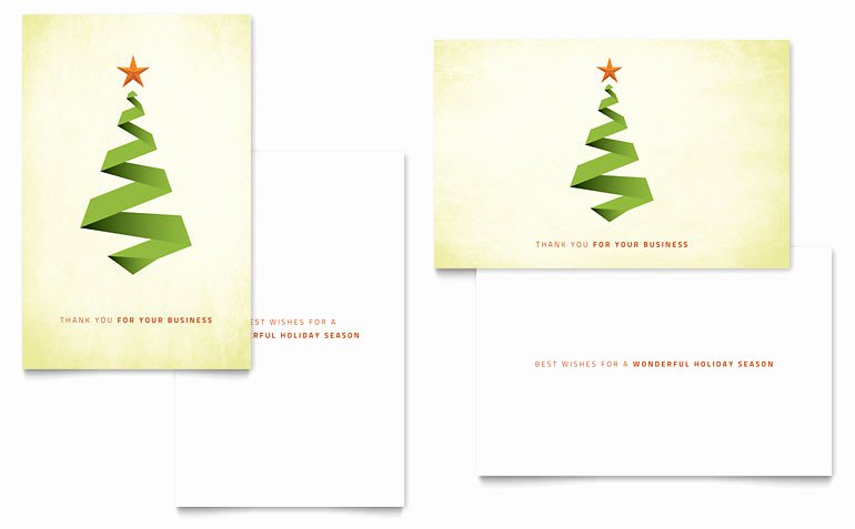 Microsoft Word Birthday Card Template Elegant Ribbon Tree Greeting Card Template Word &amp; Publisher