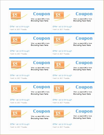 Microsoft Word Coupon Template Awesome How to Make Coupons with Sample Coupon Templates