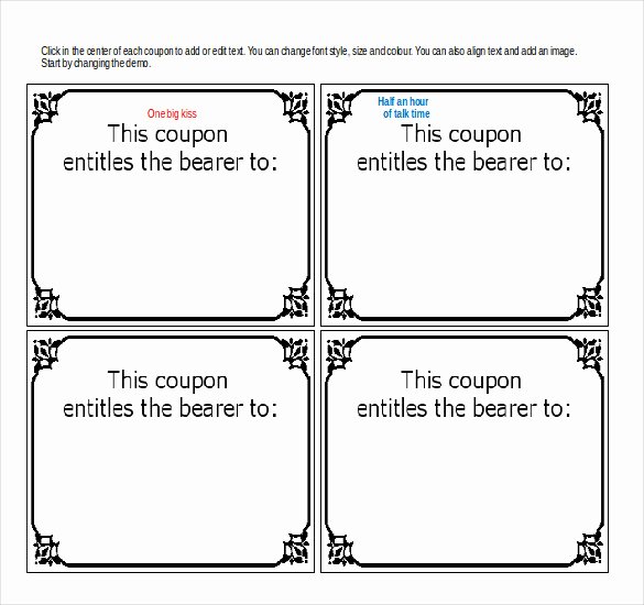 Microsoft Word Coupon Template Unique 25 Word Coupon Templates Free Download