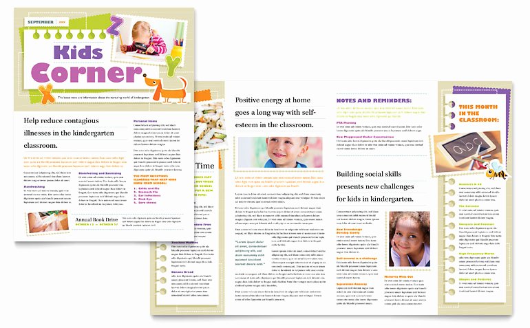 Microsoft Word Newsletter Template Free Best Of Kindergarten Newsletter Template Word &amp; Publisher