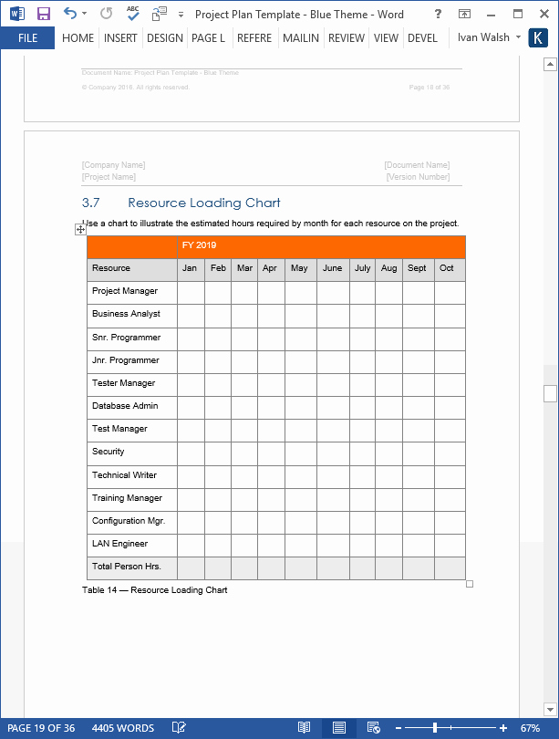 Microsoft Word Project Template Elegant Project Plan Template – Download Ms Word &amp; Excel forms