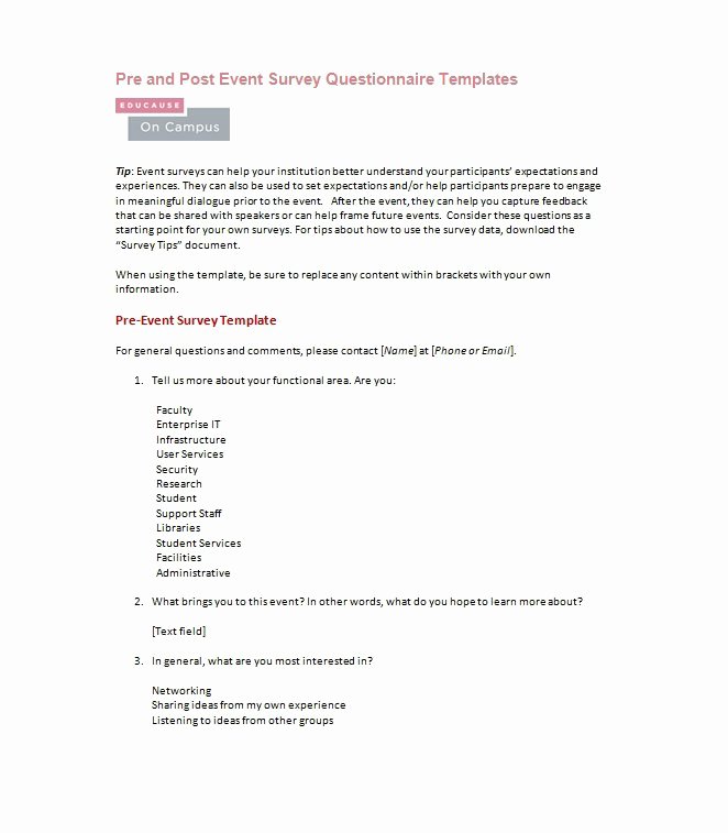 Microsoft Word Questionnaire Template Inspirational 33 Free Questionnaire Templates Word Free Template