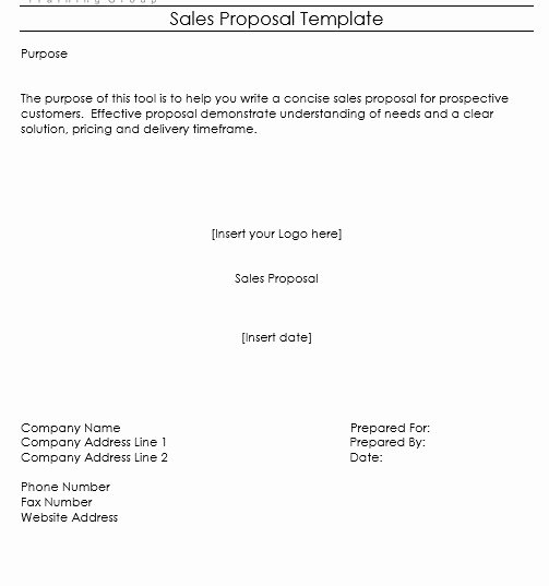 Microsoft Word Sales Proposal Template Best Of 9 Free Sample Sales Proposal Templates Printable Samples