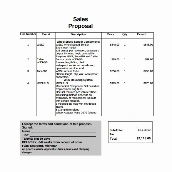 Microsoft Word Sales Proposal Template Elegant 20 Sample Sales Proposal Templates – Pdf Word Psd