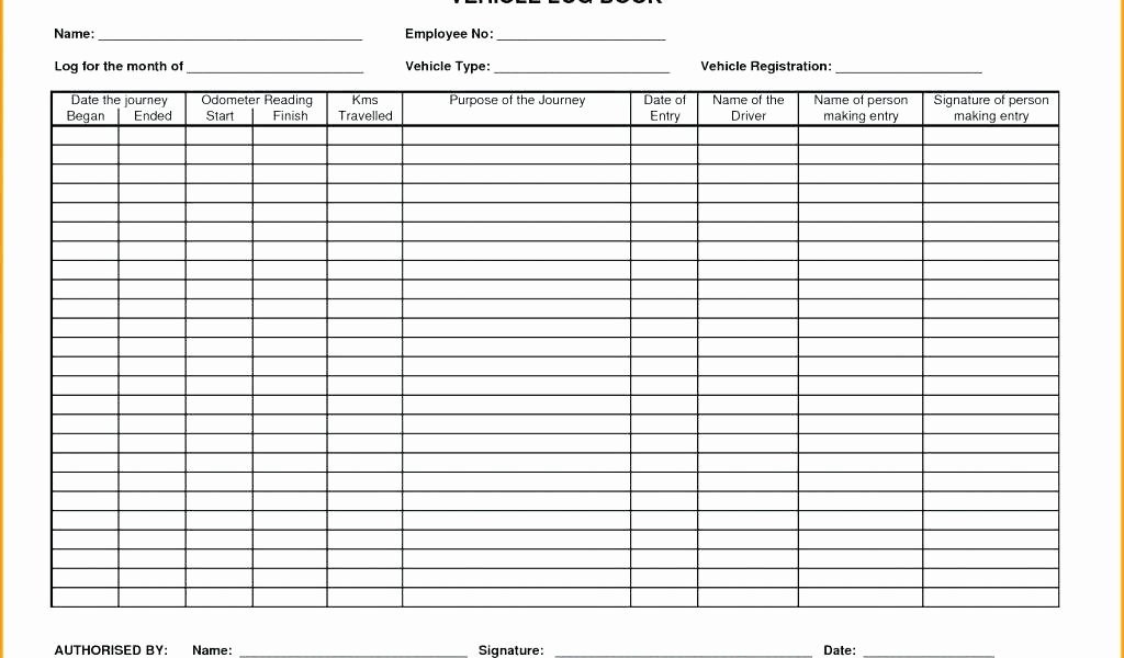 Mileage Log for Taxes Template Elegant Printable Mileage Log Template Vehicle Book Spreadsheet