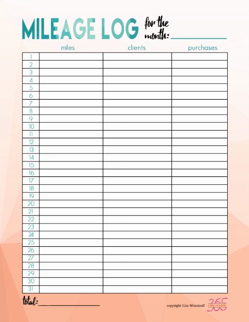 Mileage Log for Taxes Template Lovely In E and Expense Tracking Printables the Happy