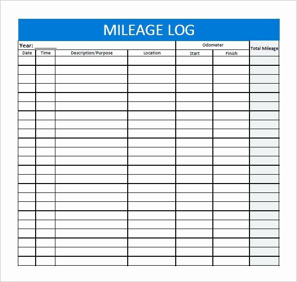 Mileage Log for Taxes Template Luxury Mileage Tracker Log Business tool Editable Printable