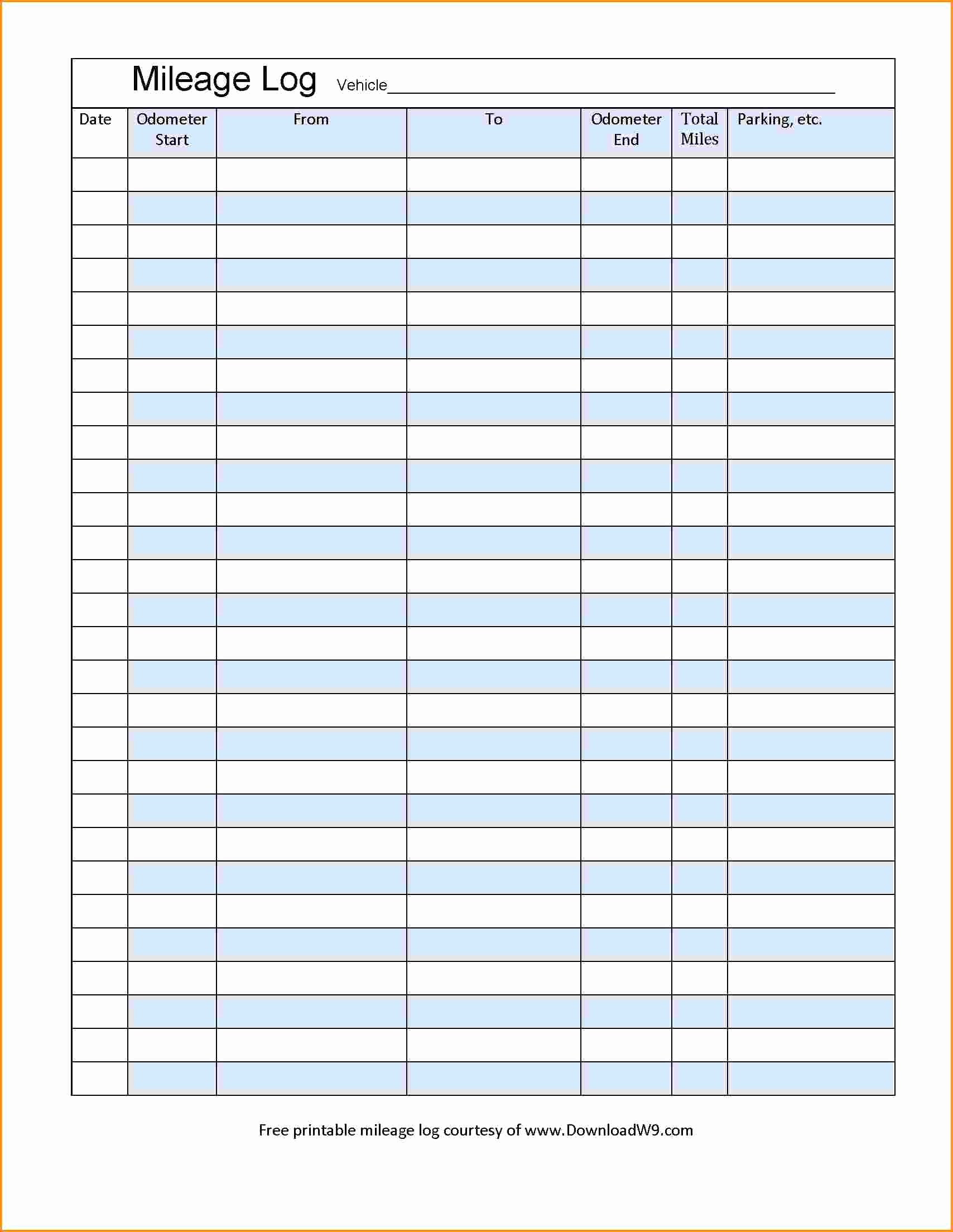 Mileage Log Template for Taxes Awesome Free Mileage Spreadsheet for Taxes Samplebusinessresume