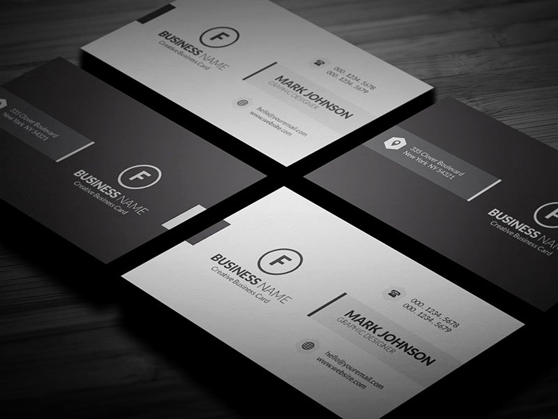 Minimalist Business Card Template Awesome Clean Minimalistic Business Card Template Free Download