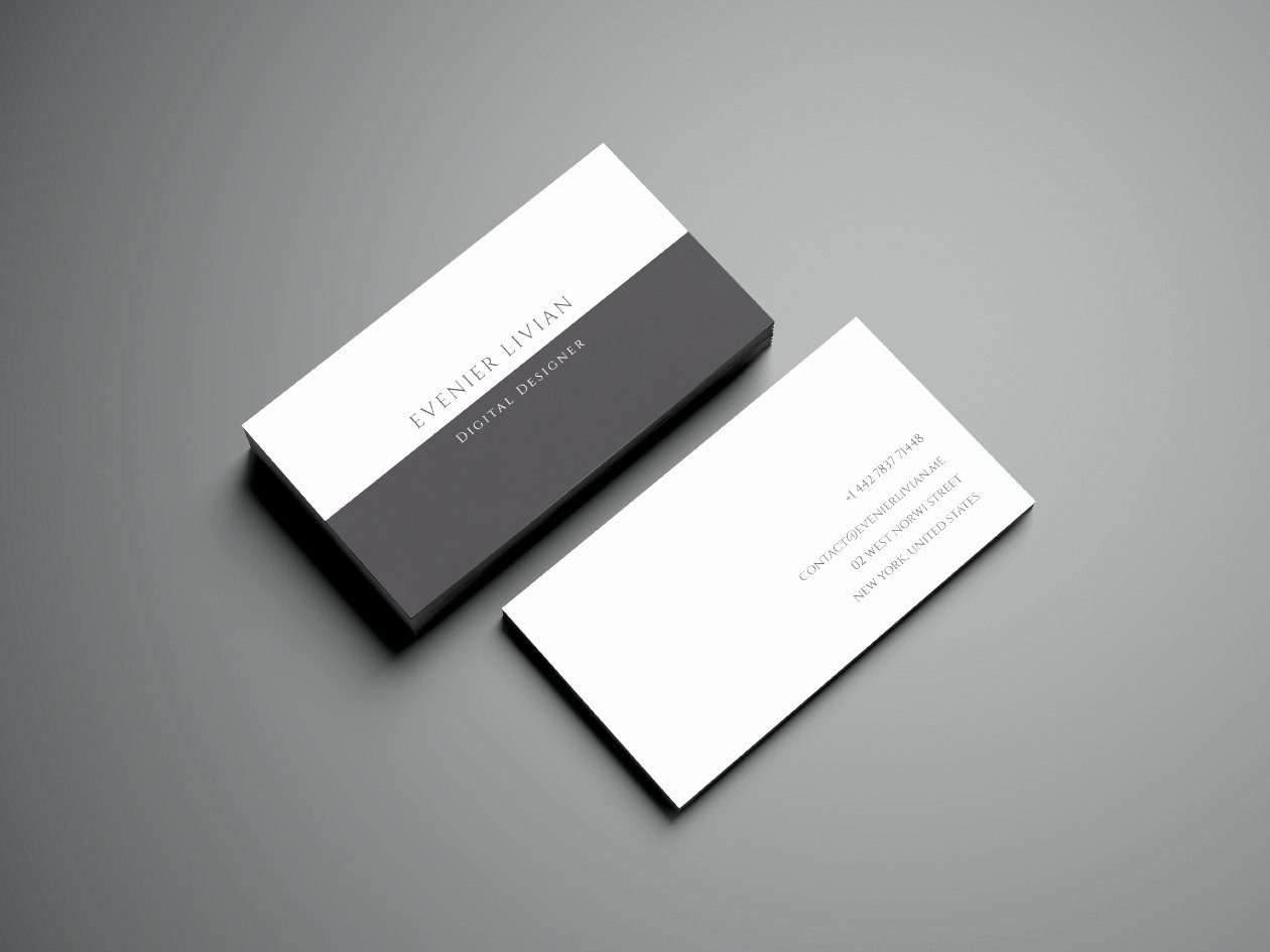 minimal business card template