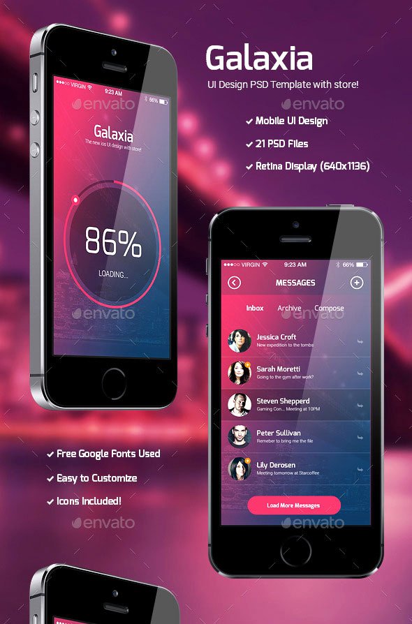 Mobile App Design Template Luxury 40 Awesome Mobile App Ui Psd Templates