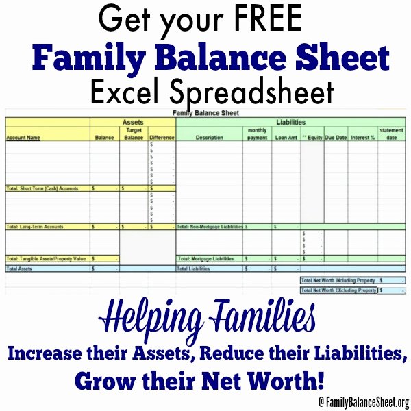 Monthly Balance Sheet Excel Template Elegant Free Family Balance Sheet Excel Spreadsheet