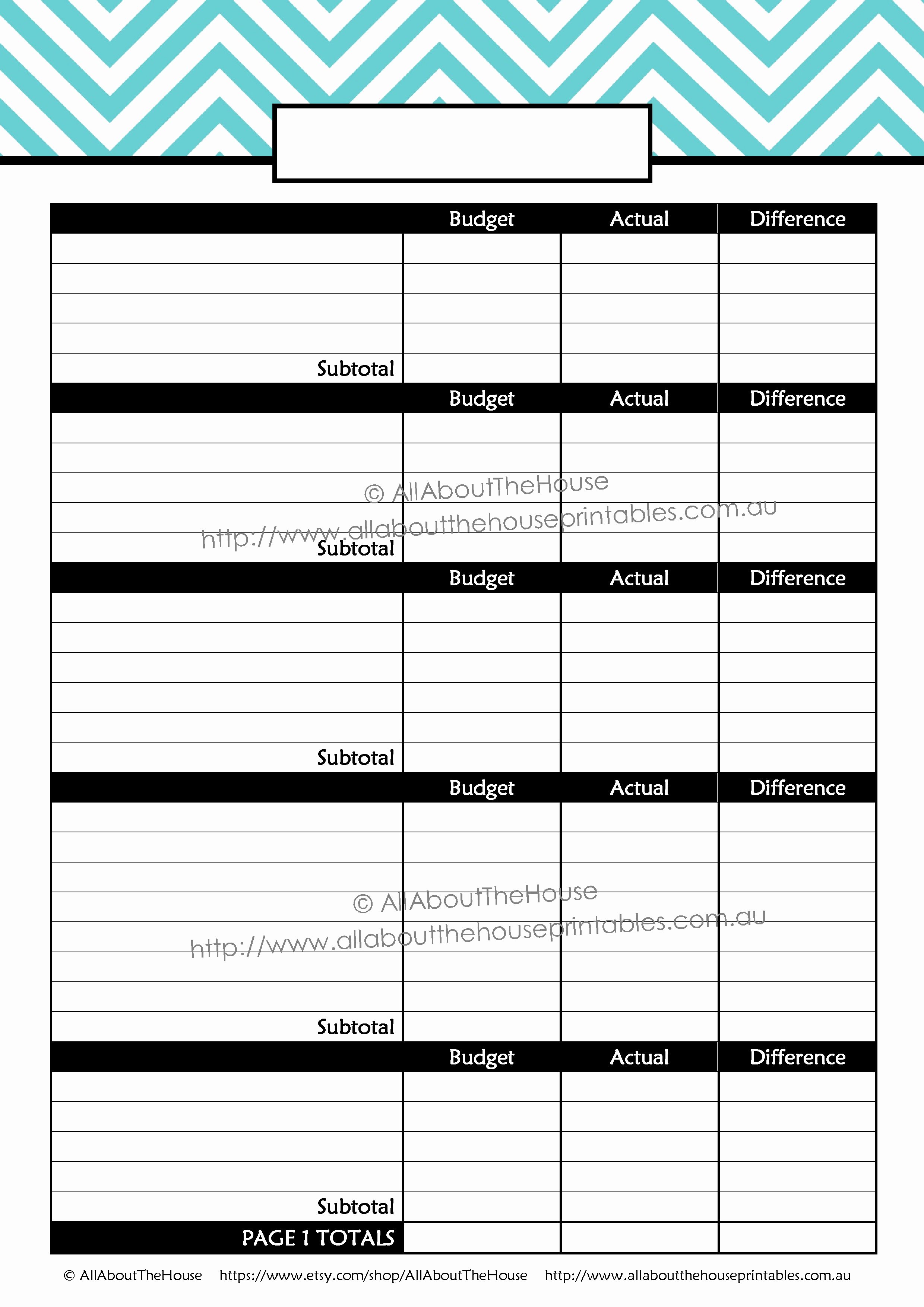 Monthly Business Budget Template Awesome Printable Debt Tracker