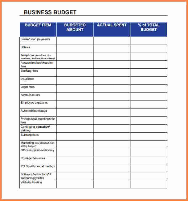 Monthly Business Budget Template Beautiful 5 Business Monthly Expenses Spreadsheet