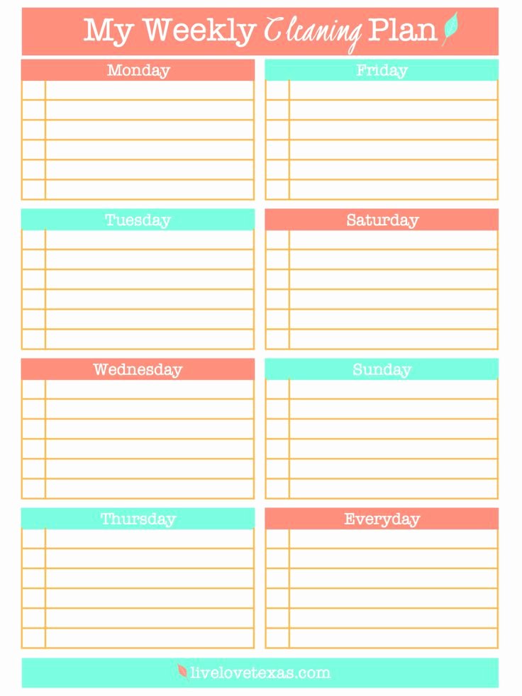 Monthly Cleaning Schedule Template Beautiful Best 25 Cleaning Schedule Printable Ideas On Pinterest