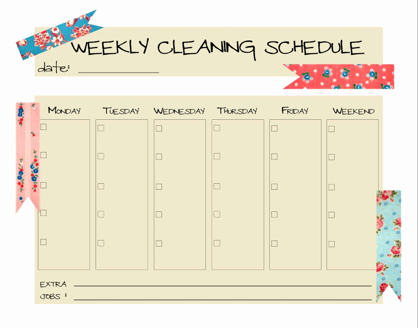 Monthly Cleaning Schedule Template Best Of Keepin’ It Clean…