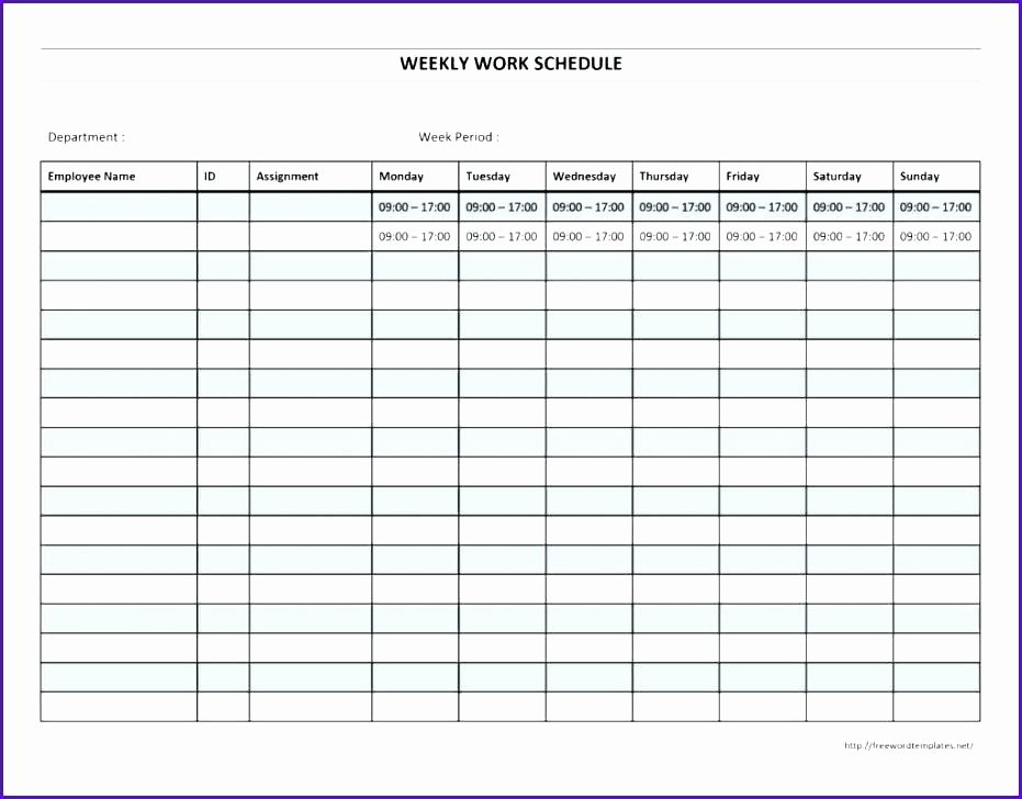 Monthly Employee Schedule Template Awesome Excel Employee Schedule Template Employee Schedule