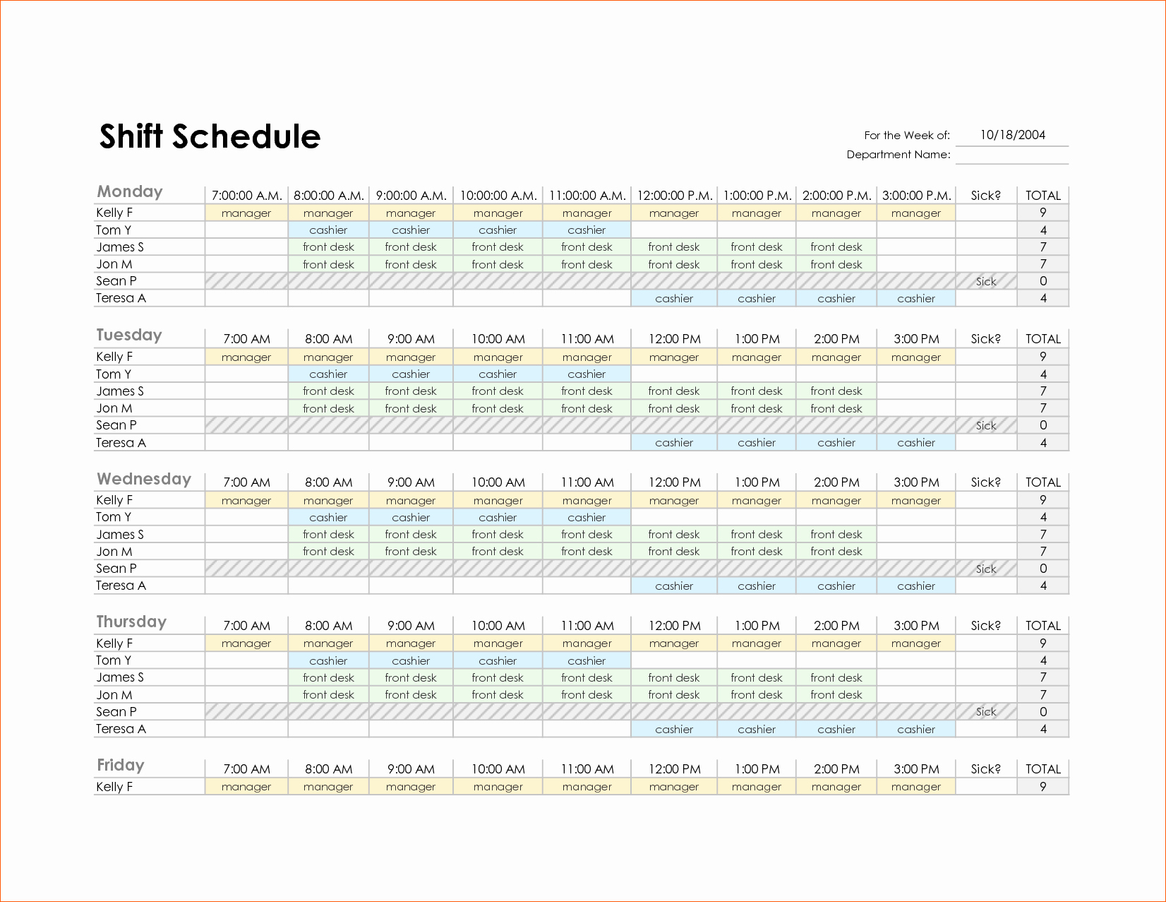 Monthly Employee Schedule Template Best Of 8 Monthly Schedule Template