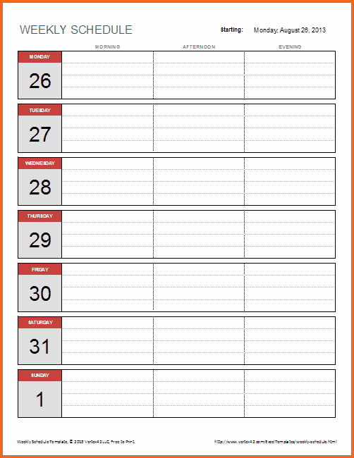 Monthly Employee Schedule Template Excel Luxury 6 Weekly Work Schedule Template Excel Bud Template