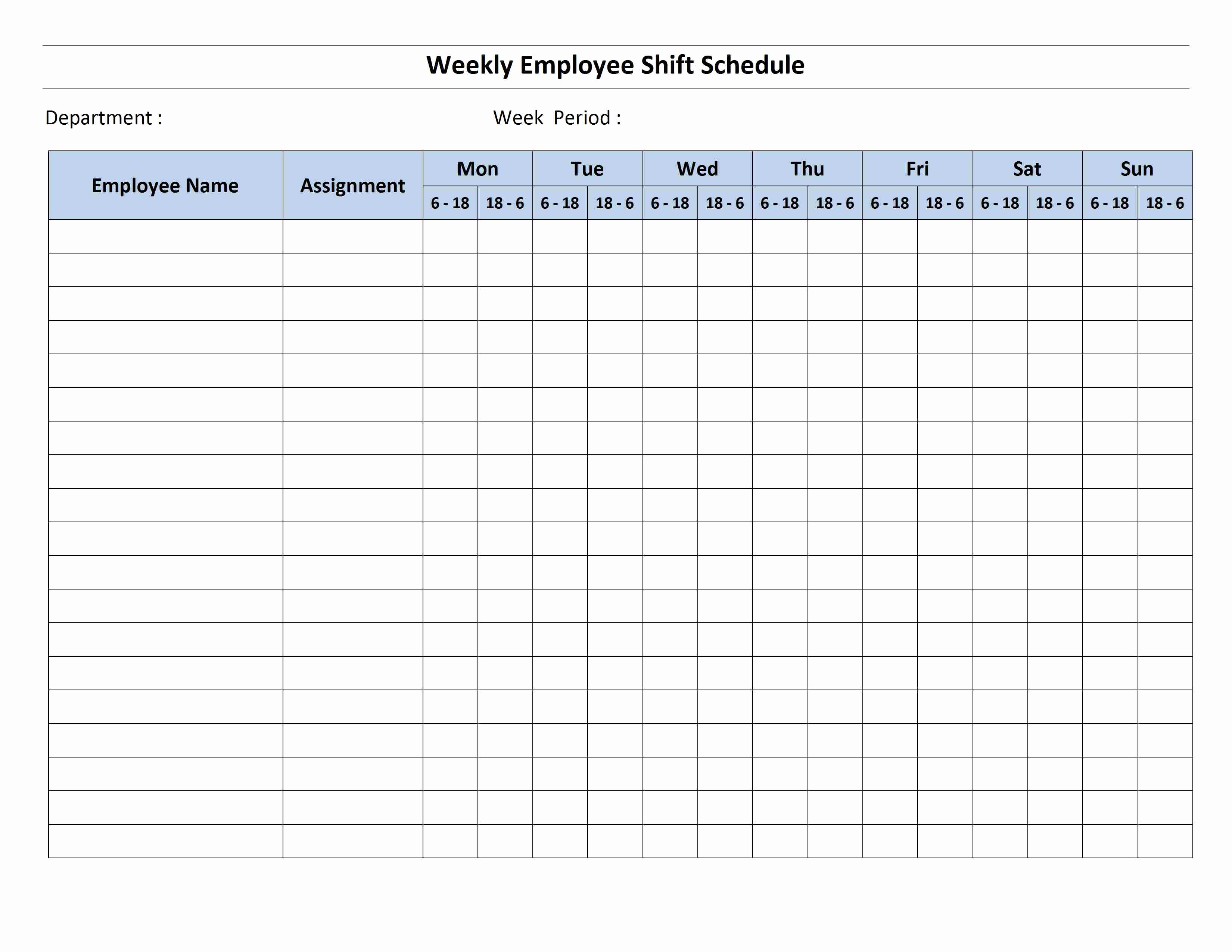 Monthly Employee Shift Schedule Template Best Of 12 Hour Shift Schedule Template