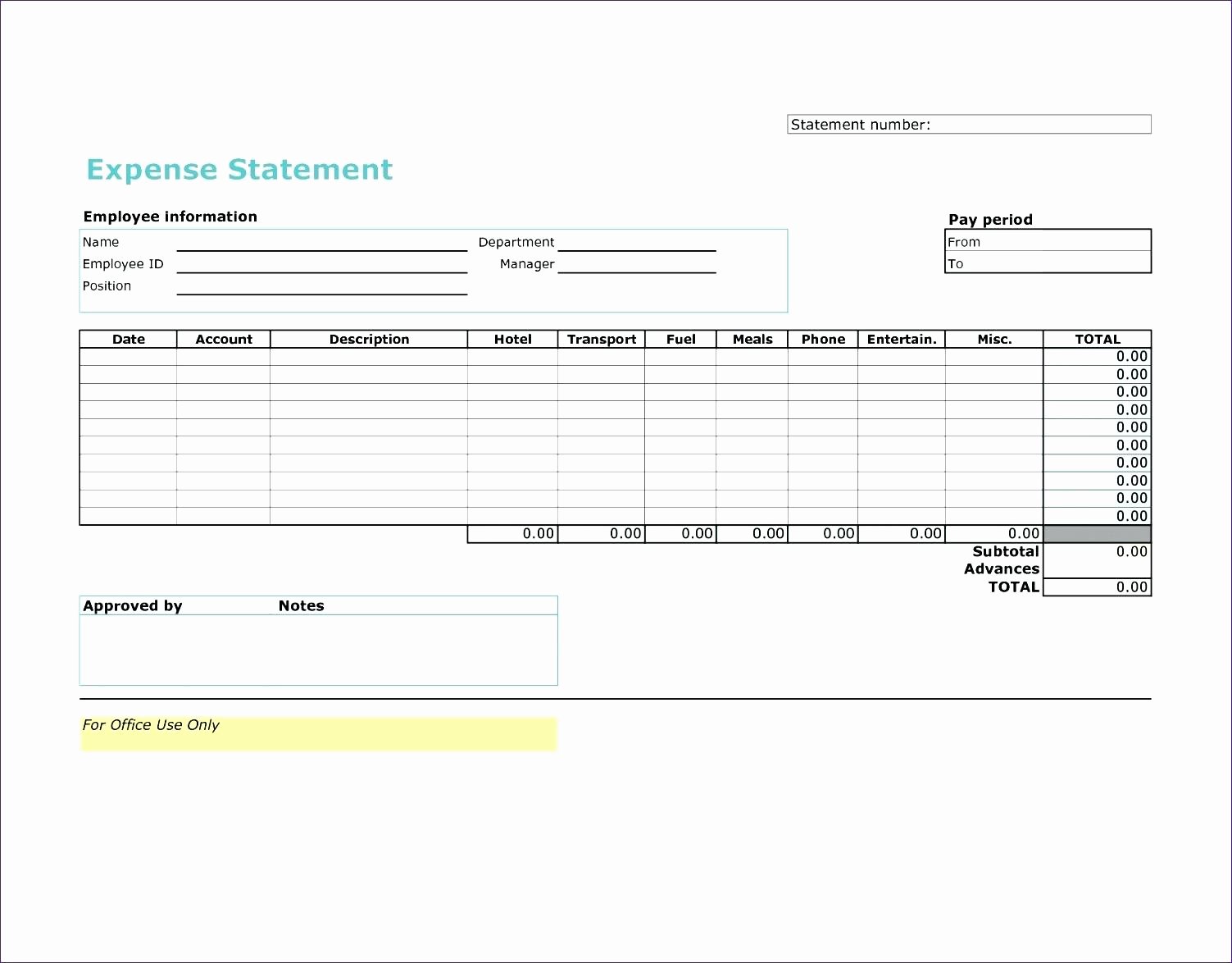 Monthly Expense Report Template Excel Elegant Template Monthly Expense Report Template Excel