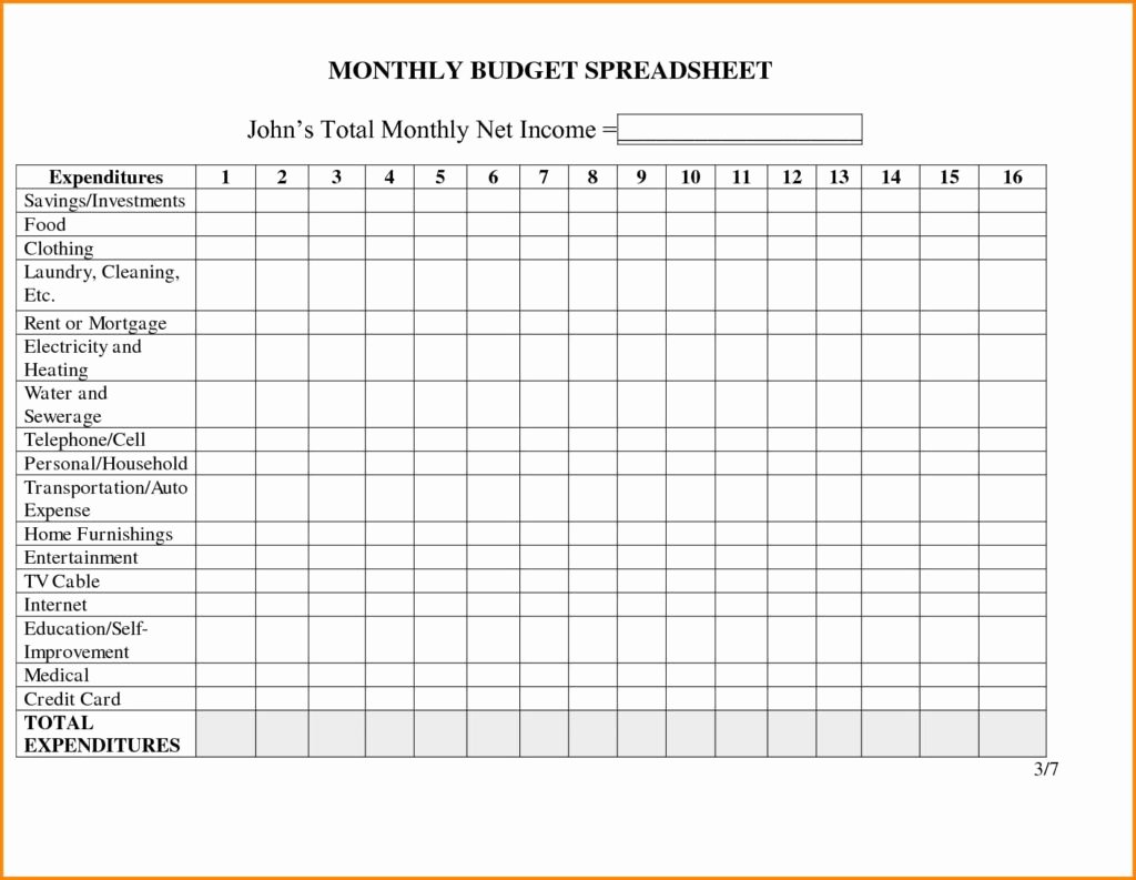 Monthly Expense Spreadsheet Template Best Of Monthly In E and Expense Spreadsheet for Rental Property