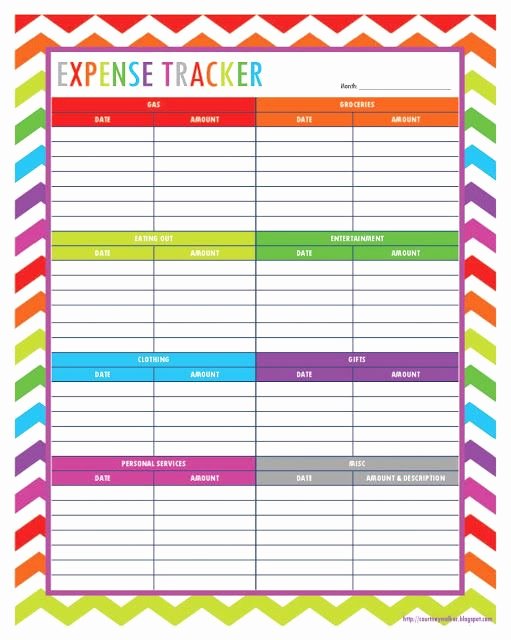 Monthly Expense Tracker Template Awesome Monthly Expense Tracker Generic form Home