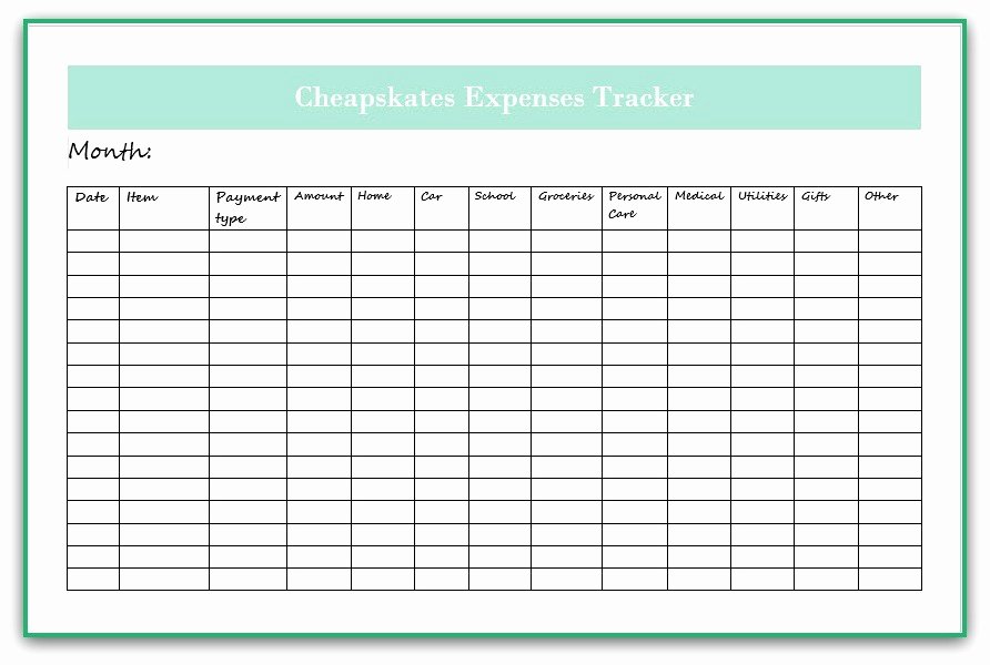 Monthly Expense Tracker Template Beautiful Debt Free Cashed Up and Laughing the Cheapskates Way to