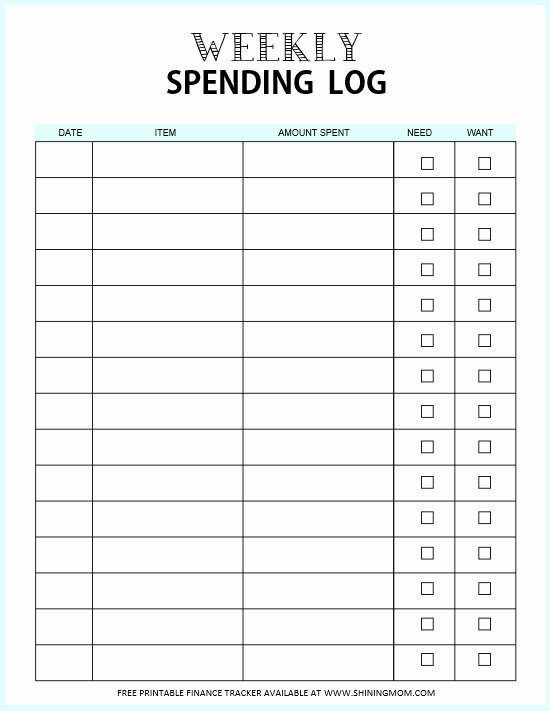 Monthly Expense Tracker Template Best Of Free Expense Tracker Printable Templates Log Your Spending