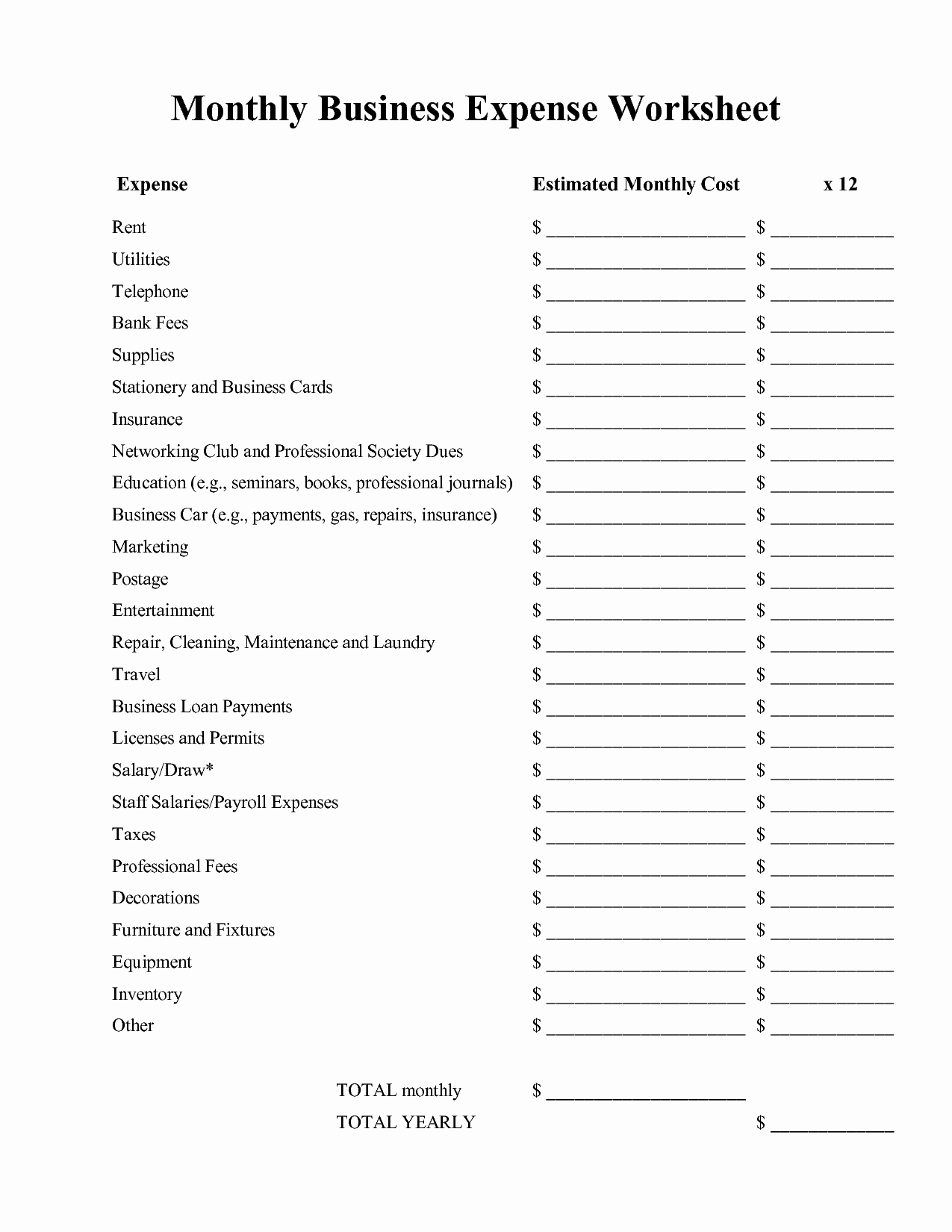 Monthly Expenses Spreadsheet Template Best Of Monthly Business Expenses Worksheet Monthly Business