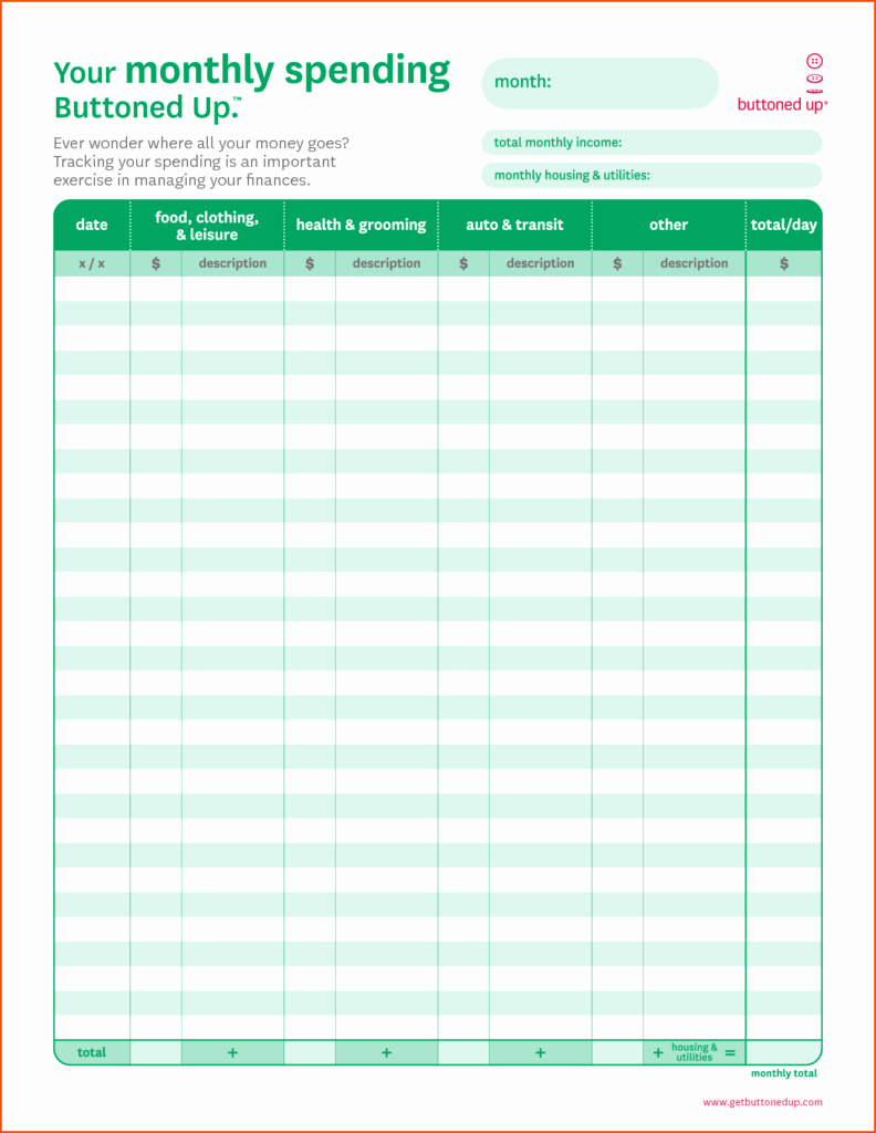 Monthly Expenses Spreadsheet Template Fresh Free Monthly Bud Spreadsheet Template Monthly