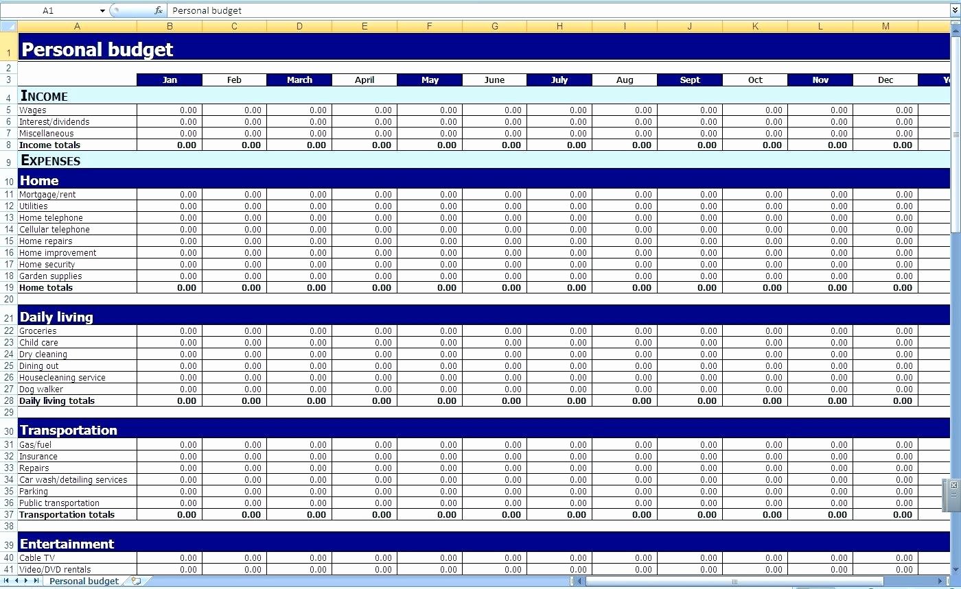 Monthly Expenses Spreadsheet Template Inspirational Template Monthly Expenses Template Excel