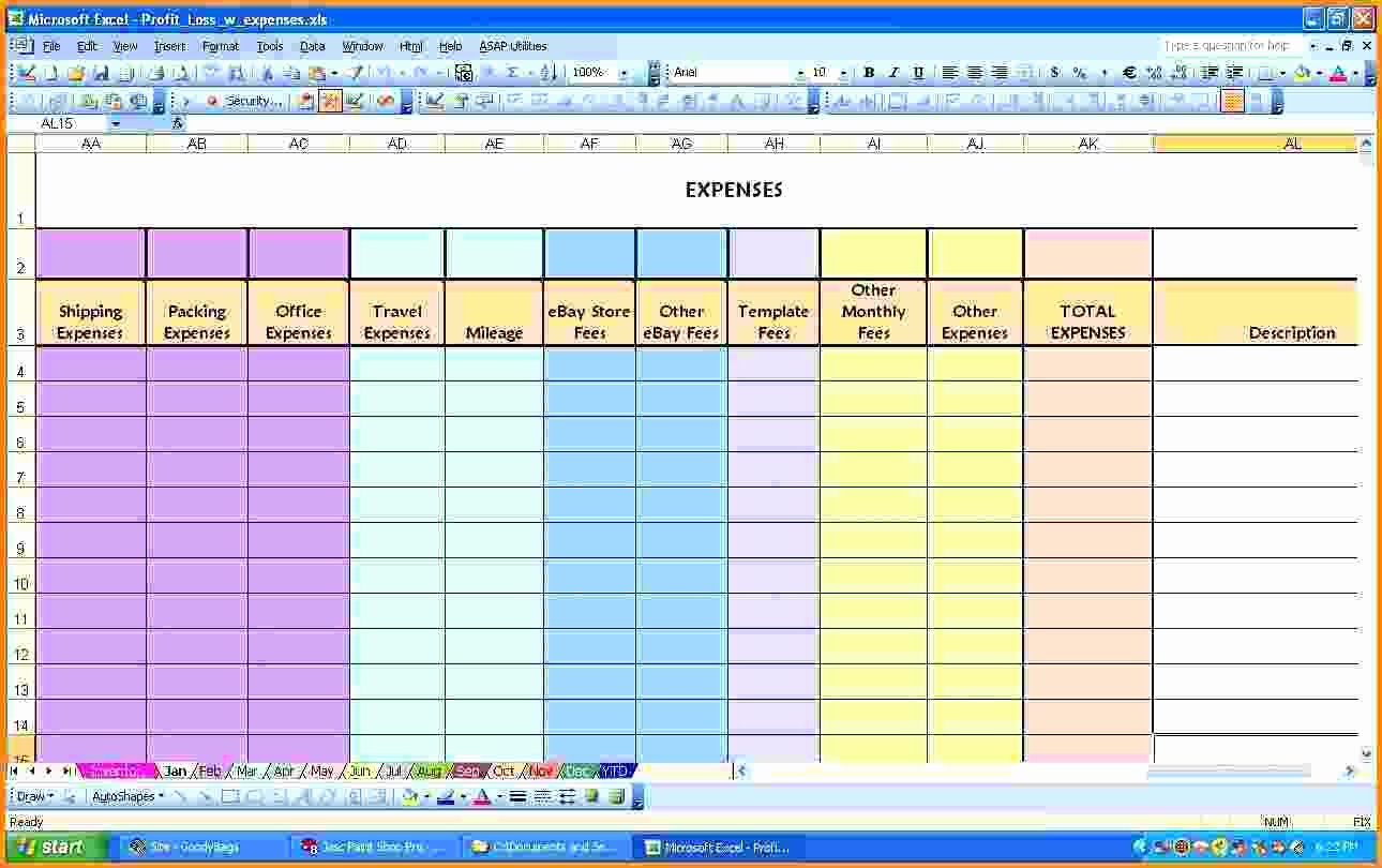 Monthly Expenses Spreadsheet Template New Template Monthly Expense Template