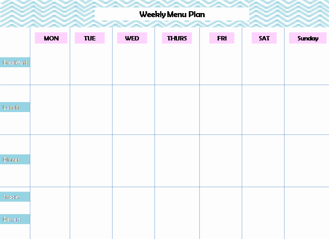 Monthly Meal Planner Template Awesome 28 Useful Printable Monthly Meal Planners