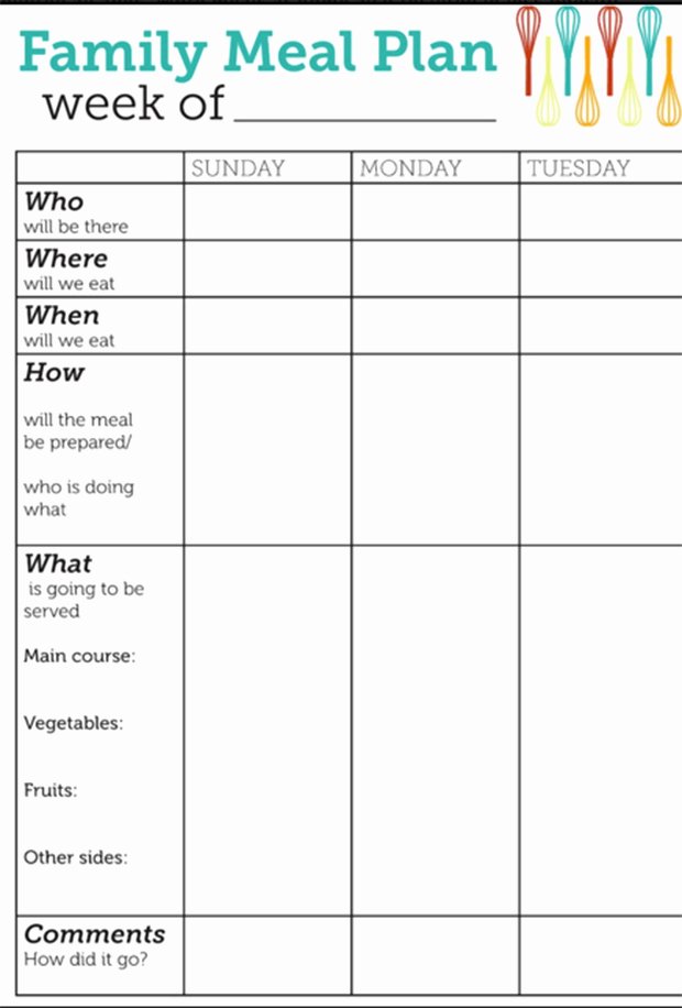 Monthly Meal Planner Template Awesome Printable Meal Planning Templates to Simplify Your Life