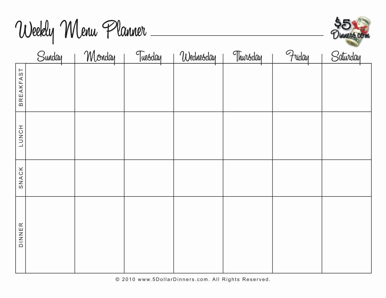 Monthly Meal Planner Template New Menu Plan Monday Sleeping In On Sunday Mornings