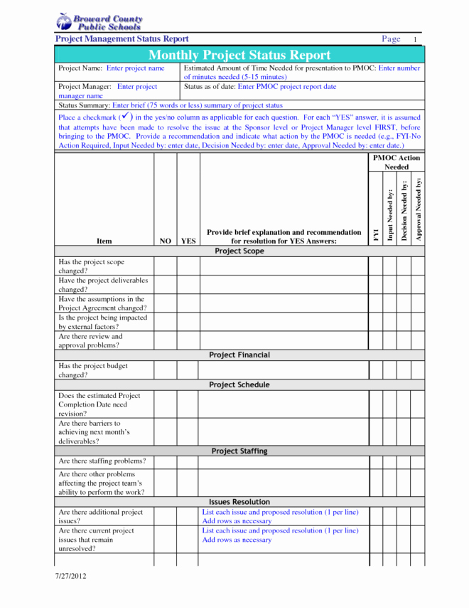 Monthly Report Template for Manager Lovely Replacethis] Monthly Management Report Template V M D