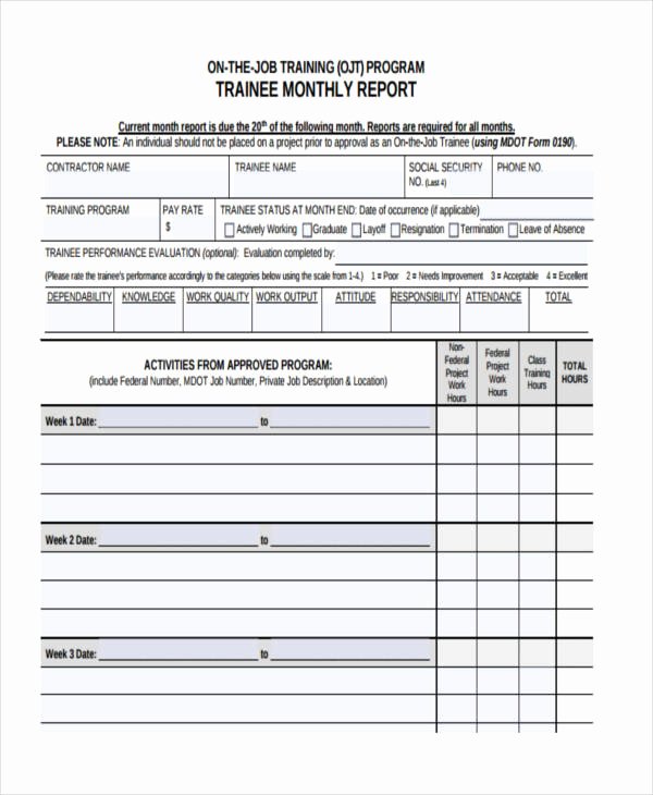Monthly Report Template for Manager New 14 Monthly Report Examples &amp; Samples Pdf Word Pages