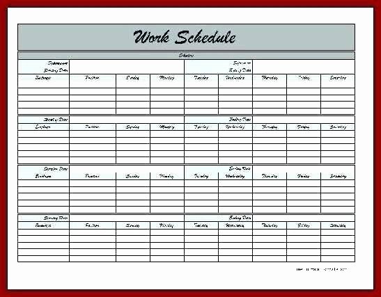 Monthly Shift Schedule Template Inspirational Free Staff Holiday Planner Excel Template 2015 Shift