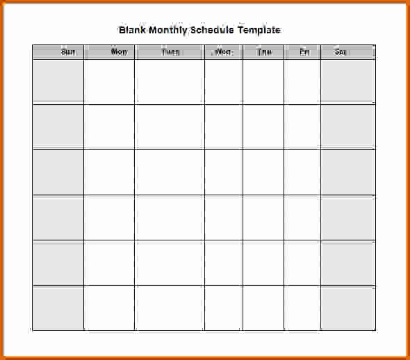 Monthly Staff Schedule Template Best Of 7 Blank Monthly Employee Schedule Template
