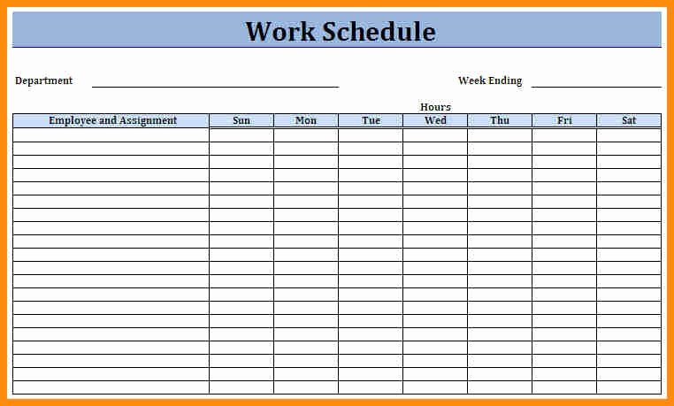Monthly Staff Schedule Template Best Of Monthly Employee Schedule Template