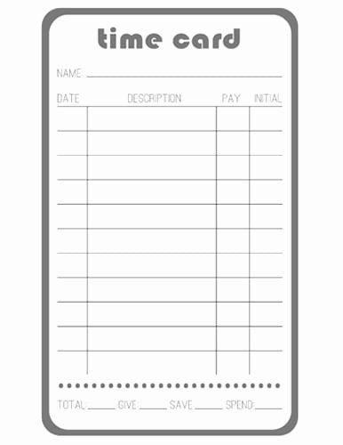 Monthly Time Card Template Awesome 9 Free Printable Time Cards Templates Excel Templates