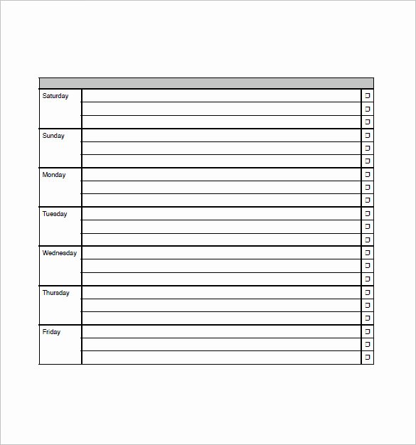 Monthly to Do List Template Inspirational Weekly to Do List Template 6 Free Word Excel Pdf