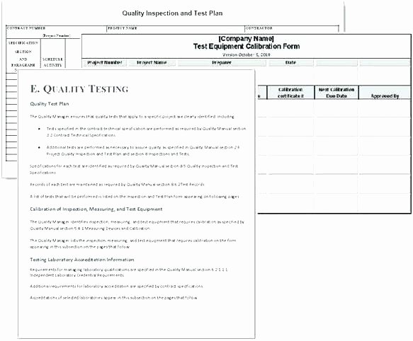 Mortgage Quality Control Plan Template Beautiful Quality Control Plan Templates Free Sample Example format